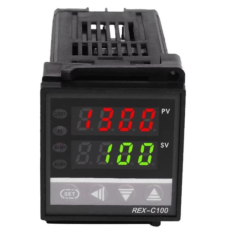 ○ PID Rex RKG C100 Rex-C100 Output SSR 220V AC C 400C Module Modul Digital Temperature Temperatur Su