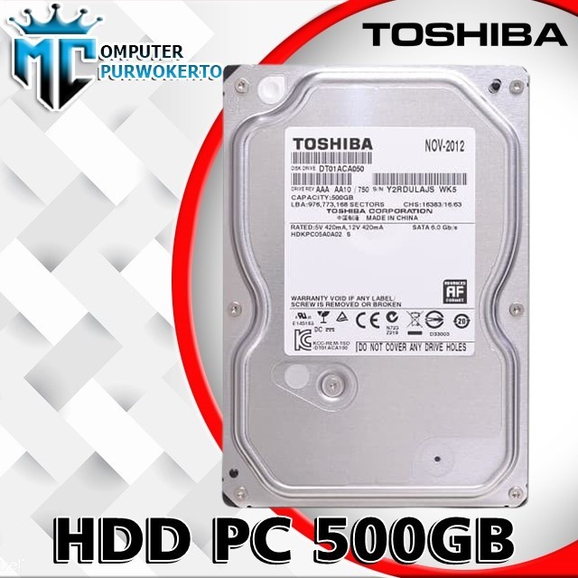 Harddisk Hardisk HDD PC 500GB 3.5inch internal