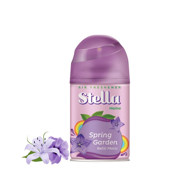 Stella Matic Refill Spring Garden 225ml - Refill Pengharum Ruangan Otomatis