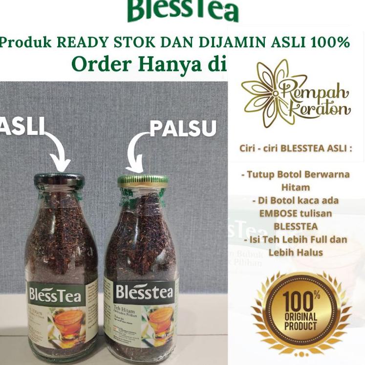 

✸ Blesstea Teh Hitam Botol DiJamin ASLI isi 110gr ➸