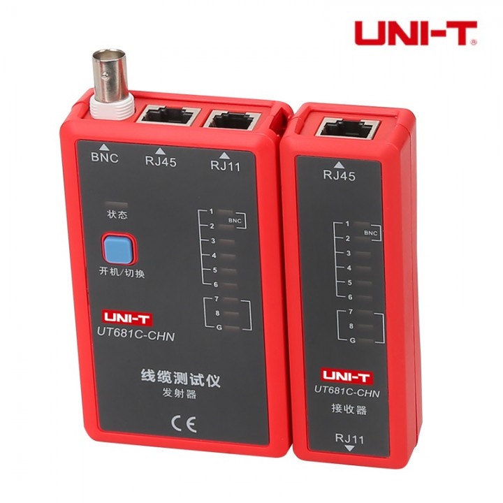 12 UNI-T UT681C - Alat Scan dan Tes Kabel Jaringan Ethernet RJ11 RJ45 BNC