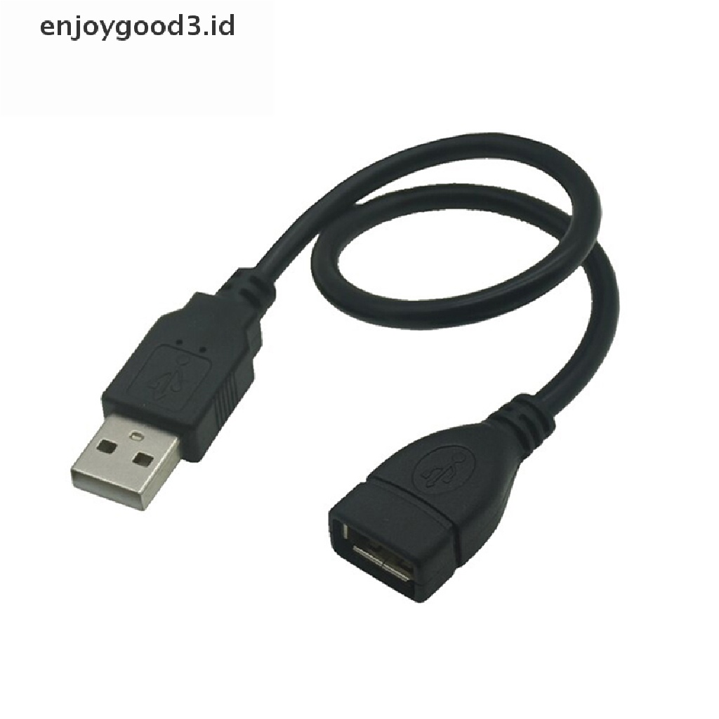 【 Rready Stock 】 USB 2.0 A Male To Female 90 Angled Extension Adaptor Cable USB2.0 Male To Female Right / left / down / up Black Cable Cord （ ID ）