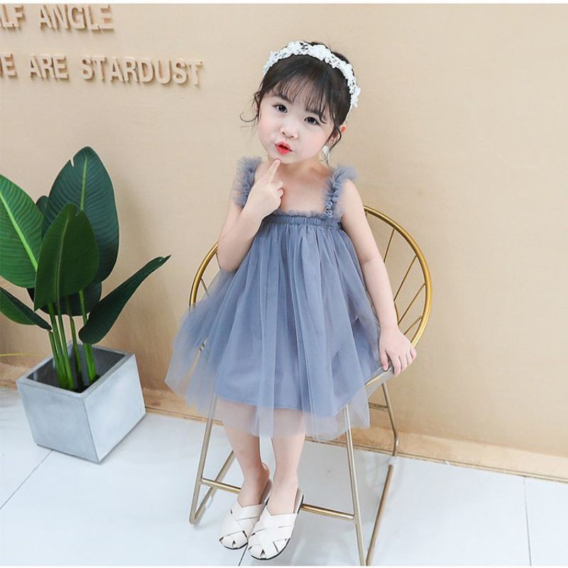 DRESS MURAH  TERUSAN ROK TILE  / TUTU GAUN ANAK PEREMPUAN A1B2C3