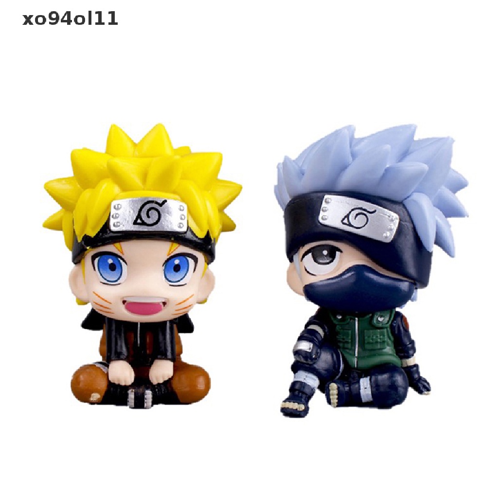 Xo Anime Naruto Figure Uzumaki Naruto Kakashi Uchiha PVC Model Hadiah Tinggi 10cm OL