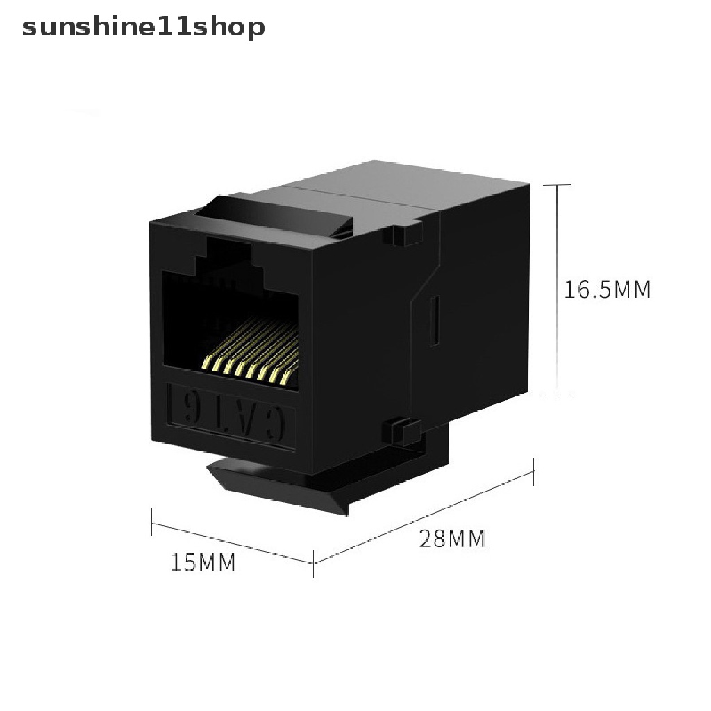 Sho RJ45 Konektor CAT6 Straight Through Network Module Informa Socket CAT5E Jacks Inline Coupler Kabel Adapter Eterna Keystone Jack N