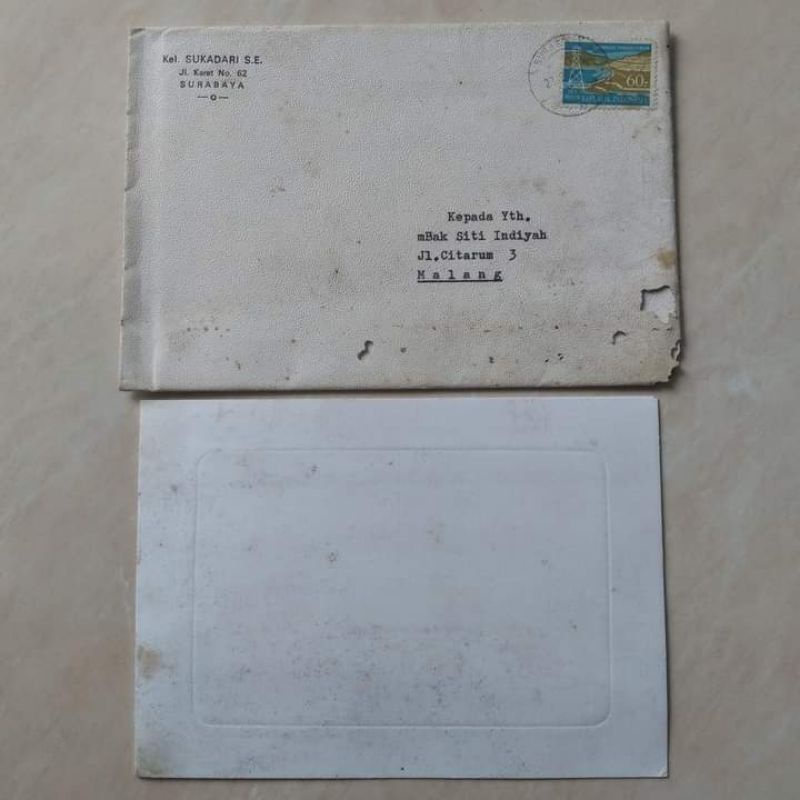 

Koleksi Korespondensi Kuno Jadul Sampul + Isi Kartu Selamat Natal 1983