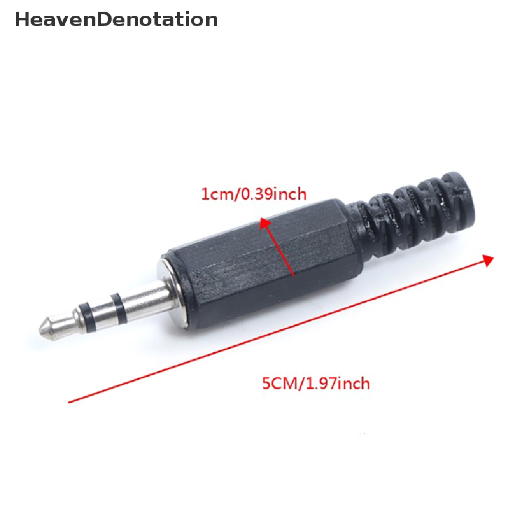 [HeavenDenotation] 10pcs 3.5mm Jack Plug 3.5 Steker Stereo 3.5mm Audio Jack Plug Konektor Headphone HDV