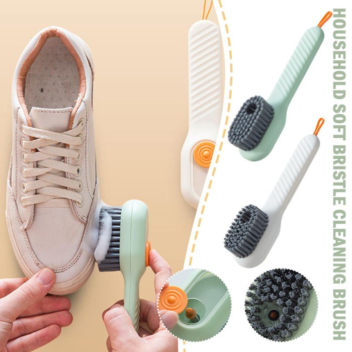 Sikat Pembersih Dispenser Sabun Otomatis 2in1 Sepatu Baju Tas Karpet