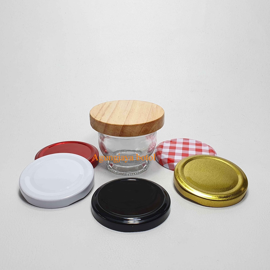 Jar Kaca 75 Ml Lilin Clear  / Jar Kaca / Toples Kaca / Jar Madu / Jar Selai / Jar 75 Ml