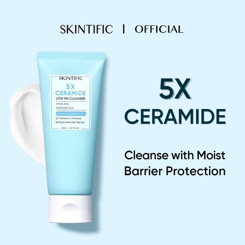 `ღ´ PHINKL `ღ´  Skintific 5X Ceramide Low pH Cleanser facial wash sabun cuci muka skincare