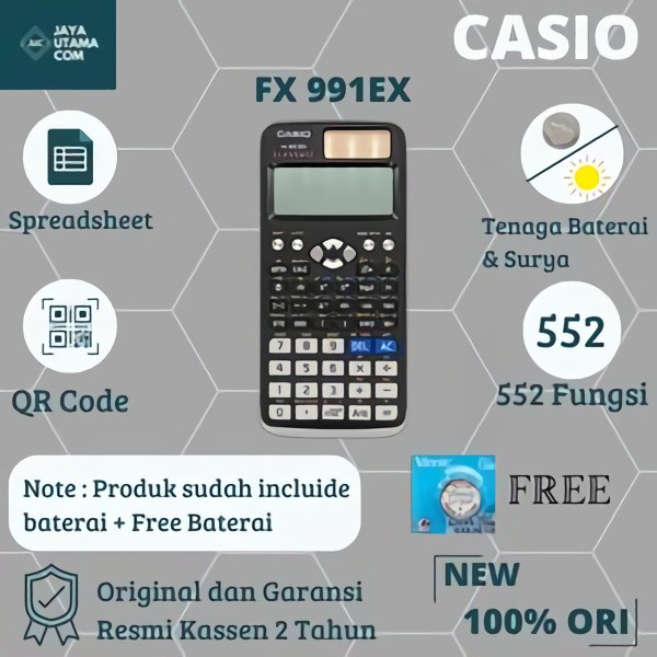 

Kalkulator Casio FX 991 EX - Hitam