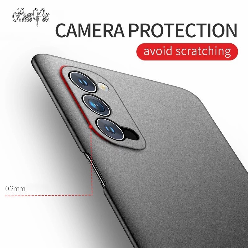 CASE COVER P/B- CASE OPPO RENO 3 4 4F 4 PRO 5 5F 6 6 PRO 7 7Z 8 8 PRO  PREMIUM MATTE CASE SOFT BLACK DOFF SLIM FIT