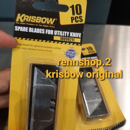 

Krisbow Set 10 Pcs Mata Pisau Cutter Retractable