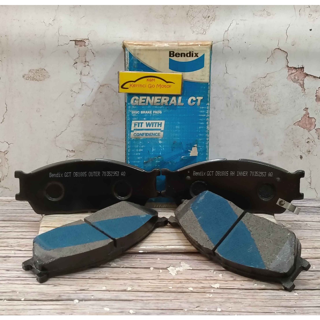 BRAKE PAD KAMPAS REM DEPAN KIA PRIDE RIO SF BENDIX DB1805 GCT