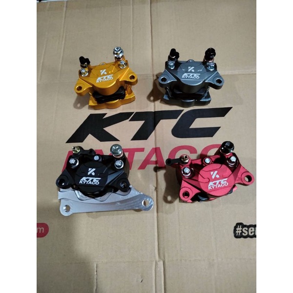 kaliper ktc kytaco 2p besar kN01V2 buat nmax old blkg plus breket n baut grey black red gold pnp