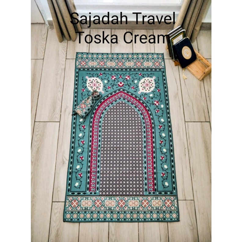 Sajadah Travel Turki / Sajadah Free Pouch cantik / Sajadah Tas serut /Sajadah Perjalanan Sajadah Kantong Souvenir Murah