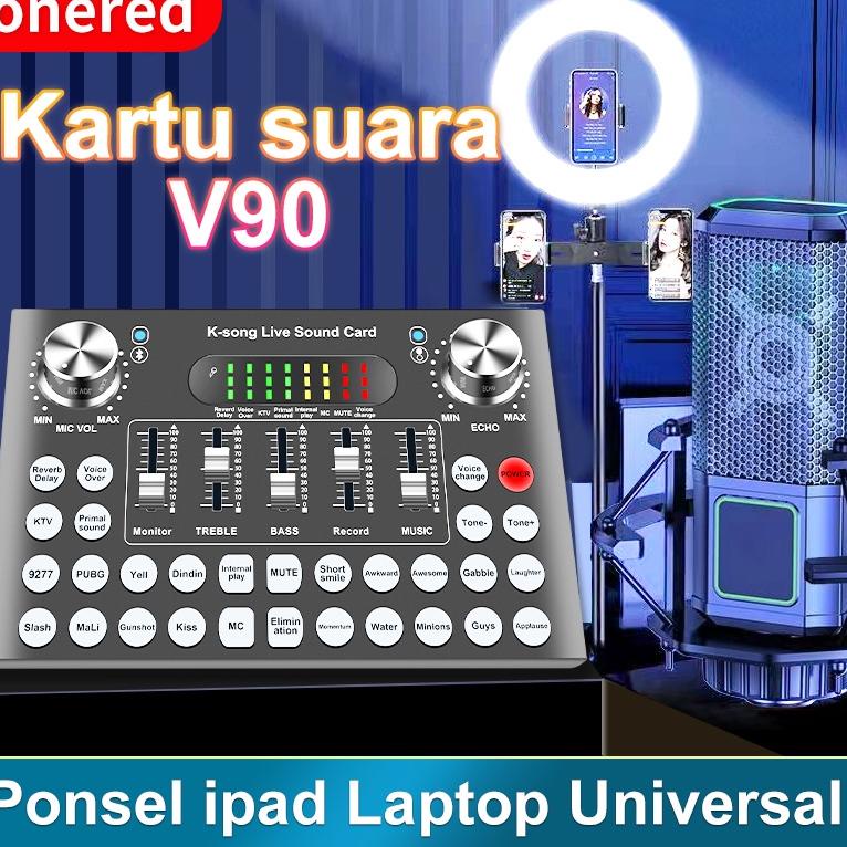 [ART. 155511] Onered V90/V80 LIVE soundcard MIXER Bluetooth SOUNDCARD BROADCAST  Professional Extern