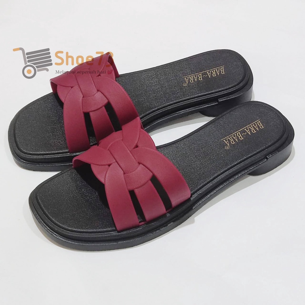 BARA BARA JSL 2205  -10C SIZE 36-40 ORIGINAL l Sandal Selop jelly wanita l Sendal kokop cewek impor