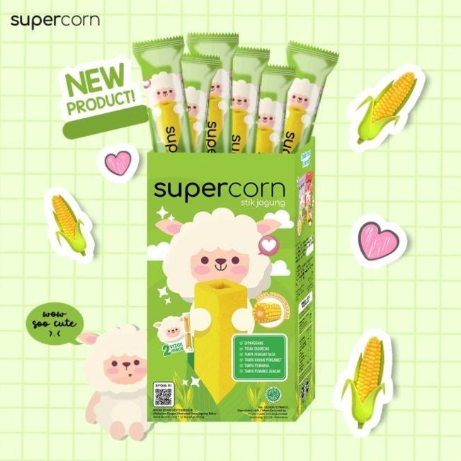 

Flas Sale 2.2 Supercorn Stik Jagung Non MSG Rasa Jagung Bakar 120g ( 1box ) .,.,.,..,