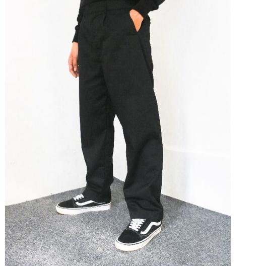 ✱ Flame Everyday Vintage Black Baggy Pants ◊