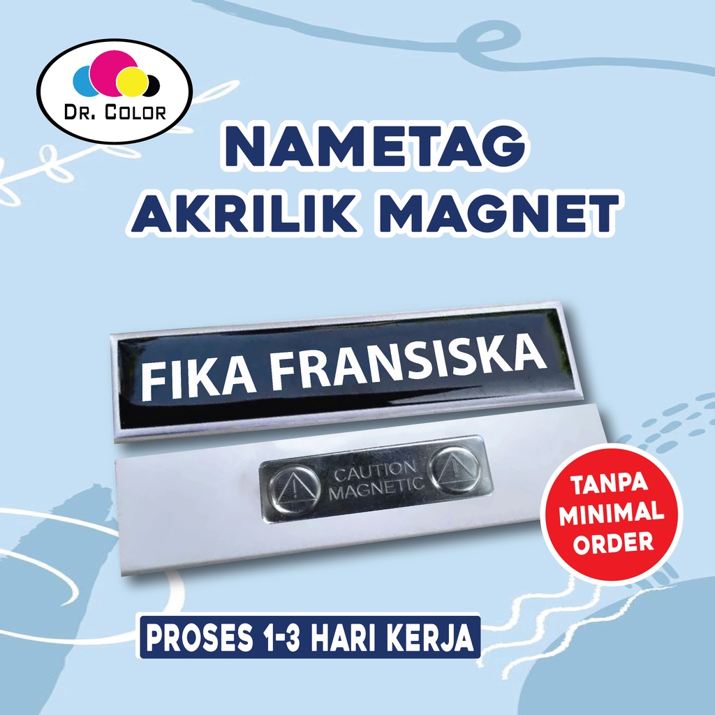 

Cetak Name Tag, Papan Nama, Nama Dada Custom