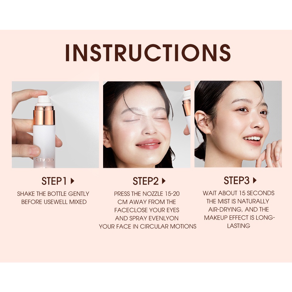 [BPOM][100%ORIGINAL] O.TWO.O Moisturizing Spray Makeup Setting Spray Long-lasting Lock Makeup/SC039