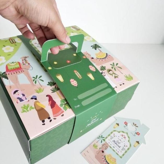 

BOX LEBARAN DUS KUE IDUL FITRI KOTAK HAMPERS 20X20X8 CM TH5464TY