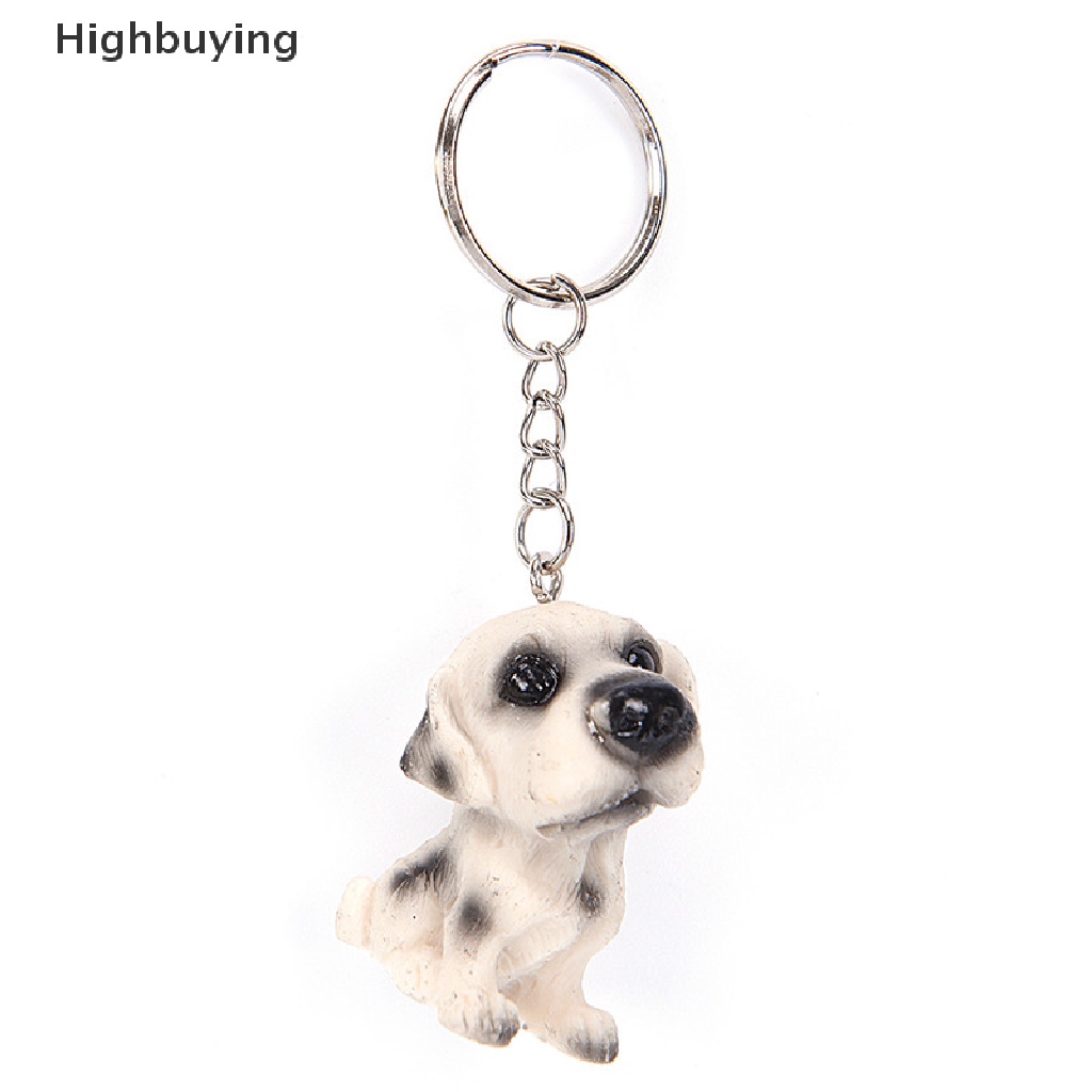 Hbid Lovely Resin Hewan Anjing Peliharaan Gantungan Kunci Key chains Gantungan Kunci Perhiasan Hadiah Acak Glory