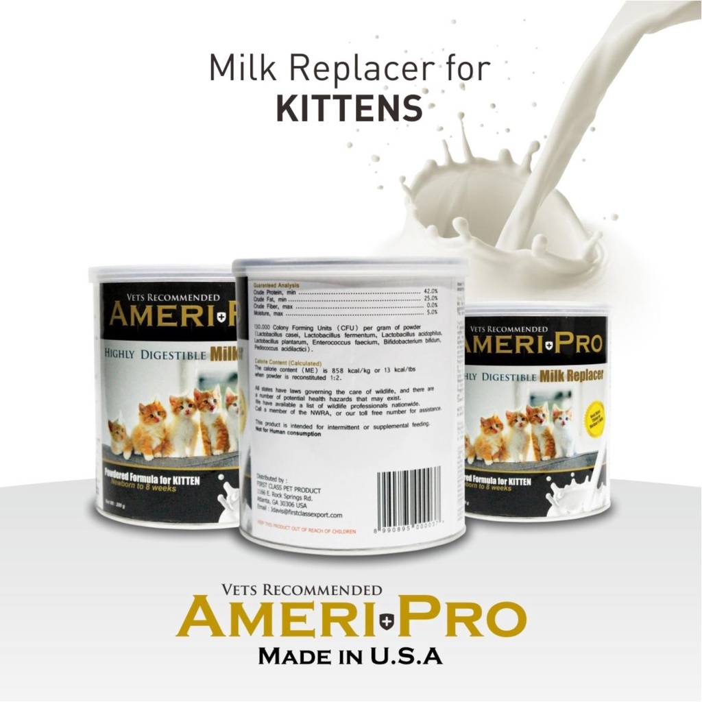 AMERIPRO Susu Kucing Kitten Milk Replacer 200gr