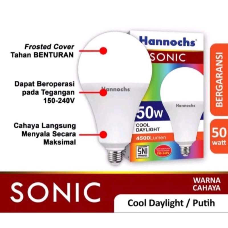 Lampu Led 50w Hannochs Sonic Lampu 50watt