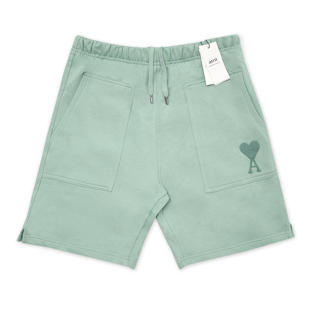 4M1 de Coeur Solid Heart Logo Shorts Green