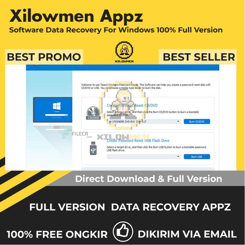 [Full Version] Tipard Windows Password Reset Pro Lifetime Data Recovery WIN OS