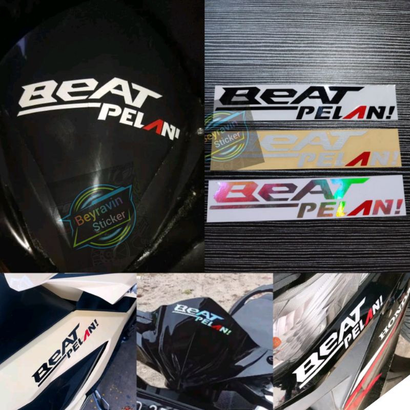 Sticker cutting sticker BEAT PELAN!
