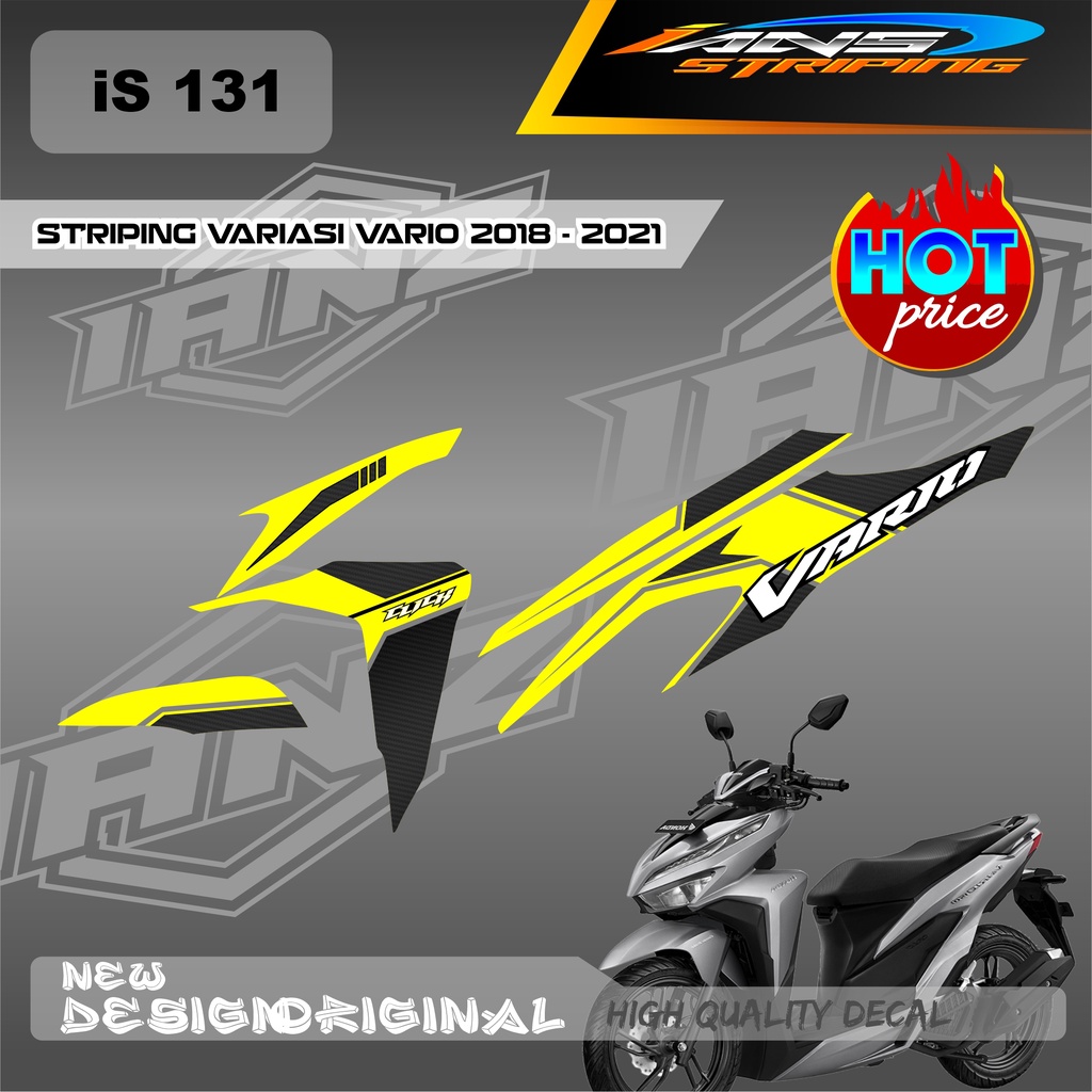 STIKER STRIPING VARIO Led Vario 150 MOTIF GRAFIK RACING BAHAN HOLOGRAM / NON HOLOGRAM IS131