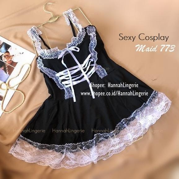 NEW STOCK M-3XL Lingerie Pelayan ART Kostum BigSize Cosplay Costume Pembantu Maid Besar M L XL XXL 3