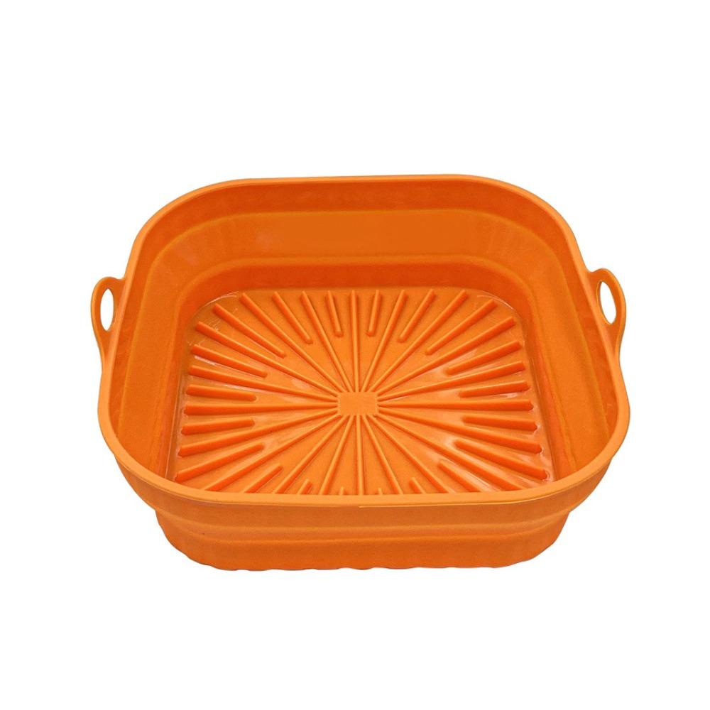 Chookyy Square Silicone Pot Pizza Plate Masak AirFryer Aksesoris Baking Basket