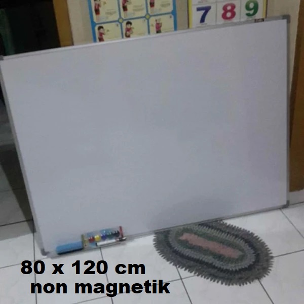 

Whiteboard gantung non magnet 80 x 120cm ojek grab