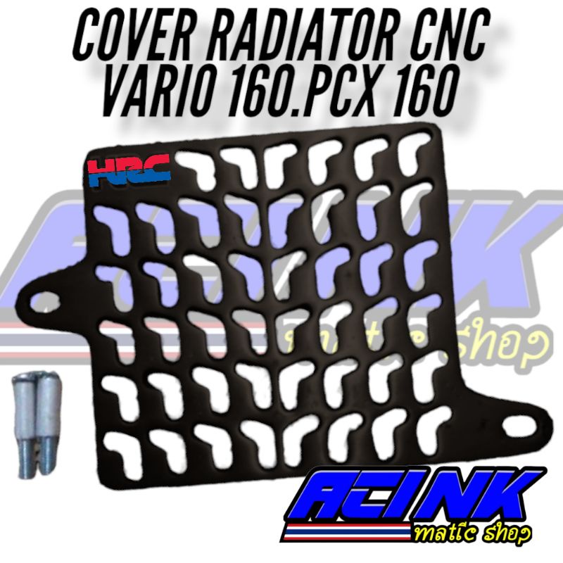 Cover radiator ARM FULL CNC ALMUNIUM VARIO 160 NEW PCX 160 NEW motif ARM full cnc