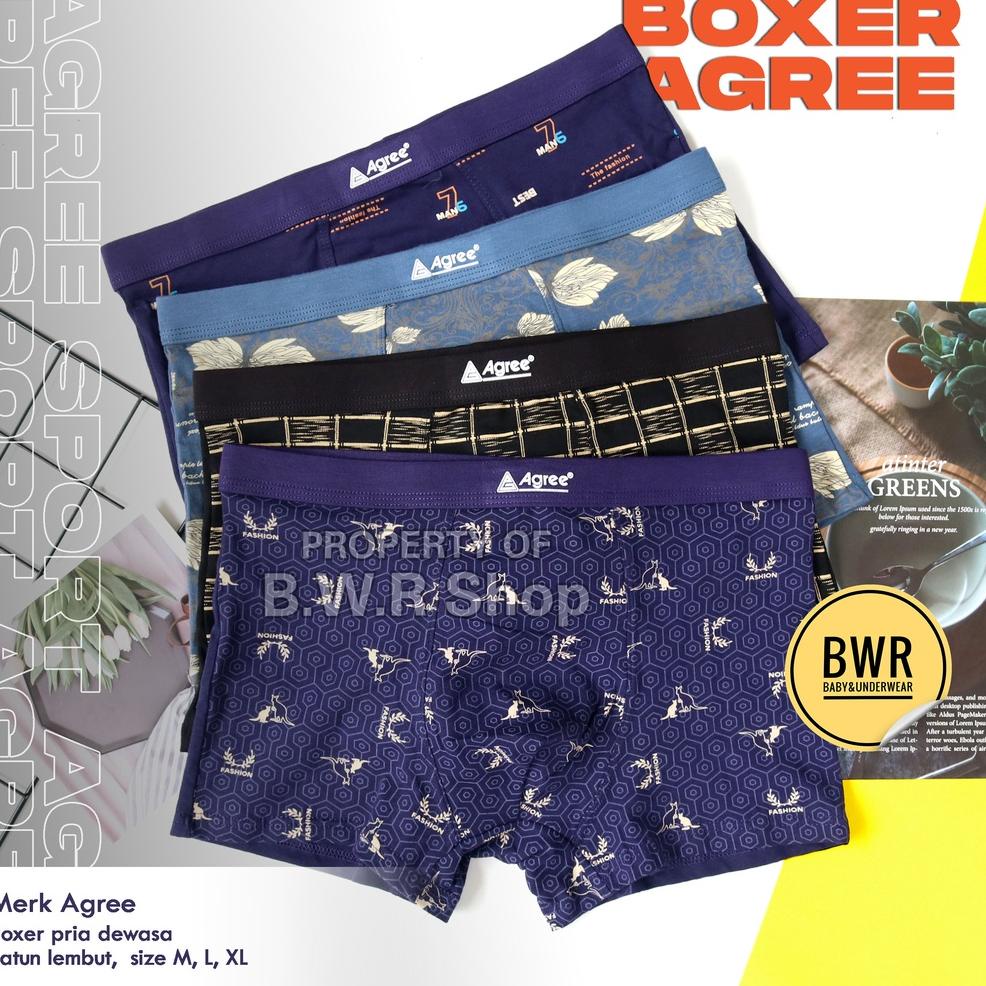 Viral [ 3pc ] BOXER AGREE PRIA SPORT BOXER AGREE SPORT 1231 1232 1233 1234 1235 1236 1237 1238 6321 