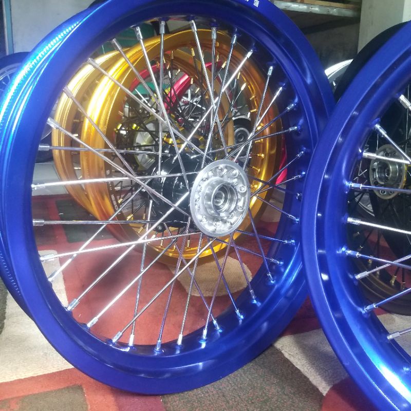 wheelset roda velg supermoto Klx 150 dtracker 150 klx bf velg rossi