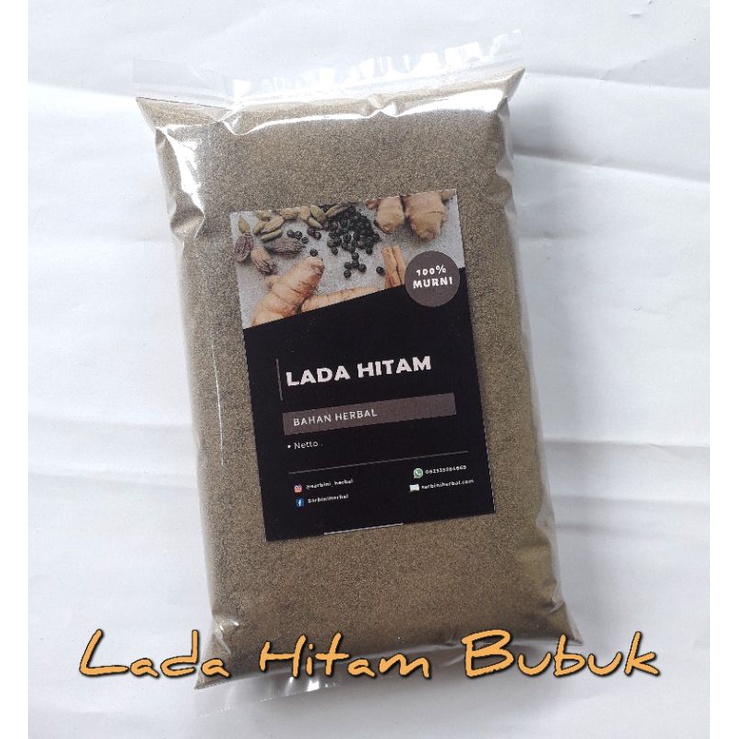 Lada Hitam Bubuk 1 kg / Serbuk Lada Hitam Murni