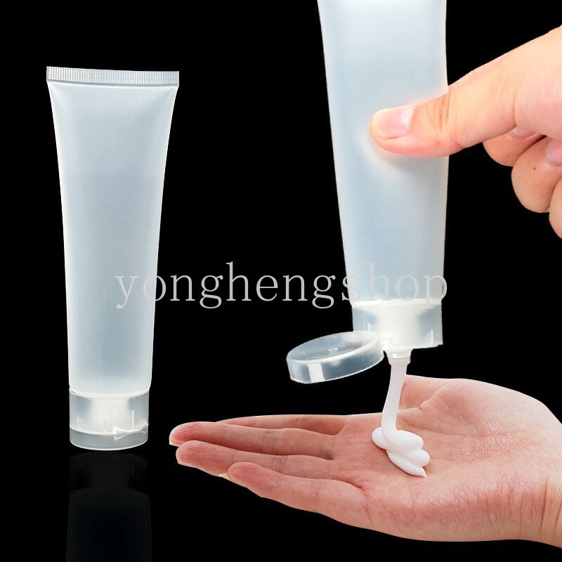 4 Pcs / set Botol Tabung Squeeze Wadah Penyimpanan Krim Lotion Makeup Portabel Untuk Travel