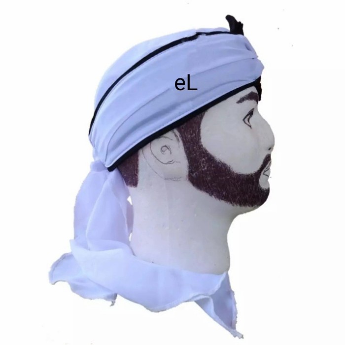 18 TERLARIS- iket kepala blangkon udeng Jawa Sunda size dewasa warna putih polos