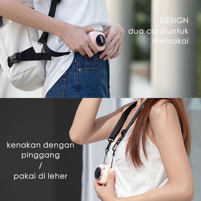 Kipas angin mini bentuk kamera/ kipas angin portable/kipas angin leher kalung Neck Fan