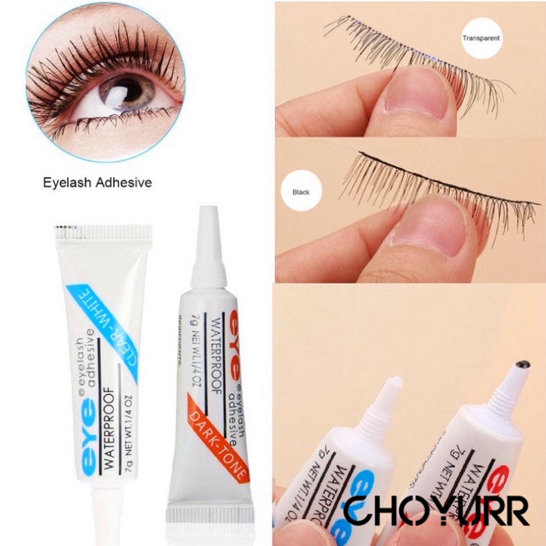 【COD】Lem Bulu Mata Palsu Bening Dan Hitam False Eyelashes Glue Clear Black Tahan Lama Waterproof Lem Keriting Bulu Mata Tanam 9 ml Eyelash ExtensionOriginal Import Murah-CH