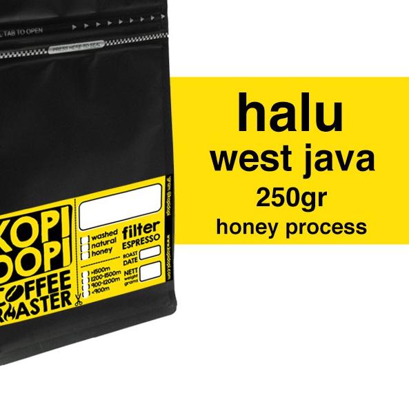 

☏ Kopi Arabika Halu Banana Honey 250 gram 250gr 250g ★