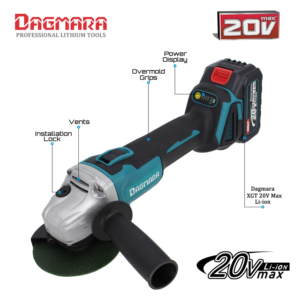 DAGMARA Y0099 Mesin Gerinda Baterai Tangan / Cordless Angle Grinder