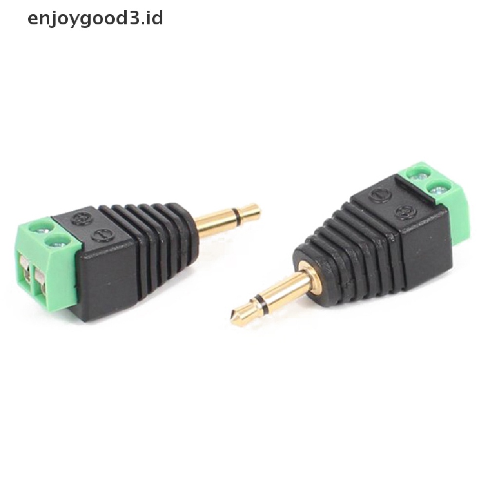 【 Rready Stock 】 3.5mm Mono Male to AV Screw Terminal Mono Jack Stereo Male Plug Audio Mono Channel Plug To Screw Terminal Audio Mono Channel Plug （ ID ）