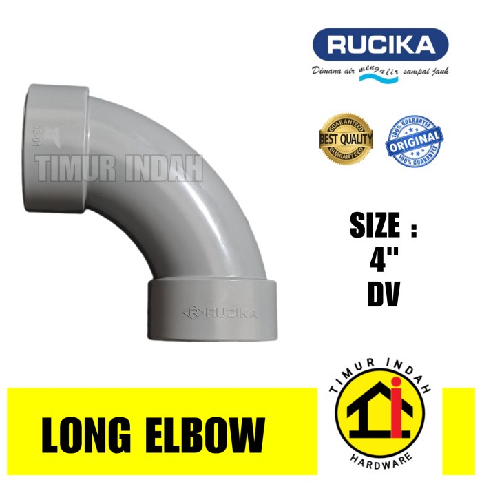 Large Radius Elbow / Long Elbow 4" DV - RUCIKA