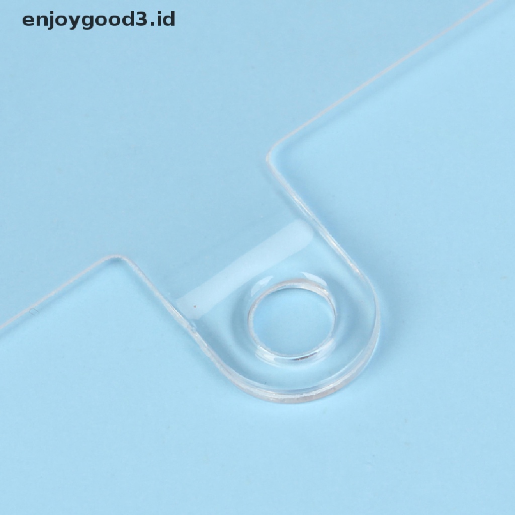 【 Rready Stock 】 2Pcs NEW Clear Mobile Phone Lanyard Gasket Patch Card Removable Clip Cord Tab （ ID ）